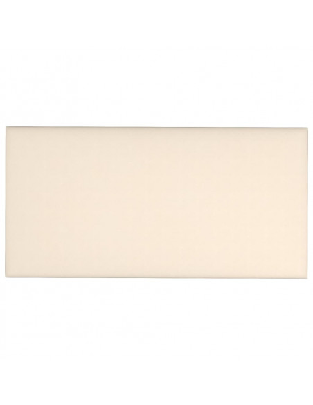 Pannelli Murali 12 pz Crema 30x15 cm Velluto 0,54 m²