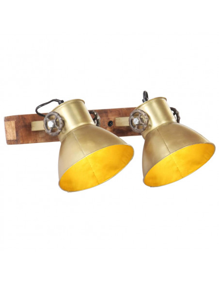 Lampada da Parete in Stile Industriale Ottone 45x25 cm E27