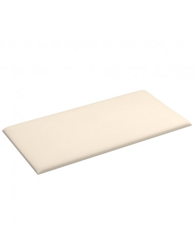 Pannelli Murali 12 pz Crema 30x15 cm Velluto 0,54 m²