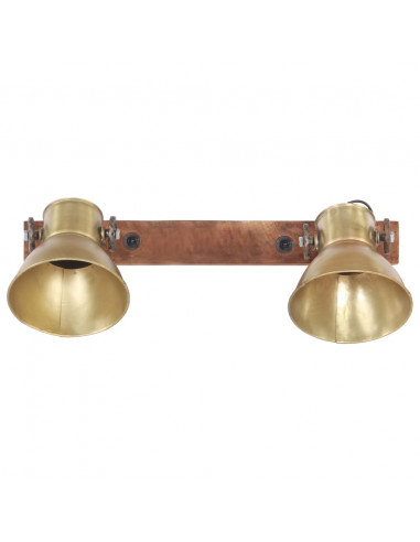 Lampada da Parete in Stile Industriale Ottone 45x25 cm E27