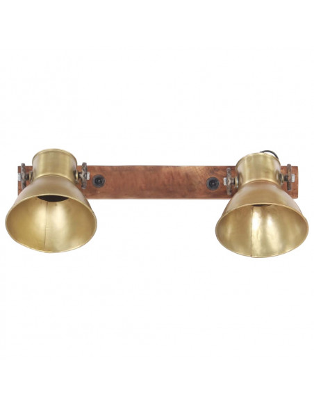 Lampada da Parete in Stile Industriale Ottone 45x25 cm E27