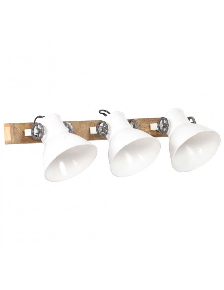 Lampada da Parete in Stile Industriale Bianca 65x25 cm E27