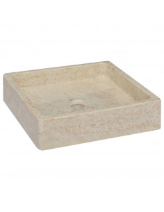 Lavandino Crema 40x40x10 cm in Marmo 2
