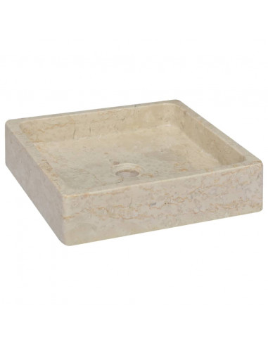 Lavandino Crema 40x40x10 cm in Marmo