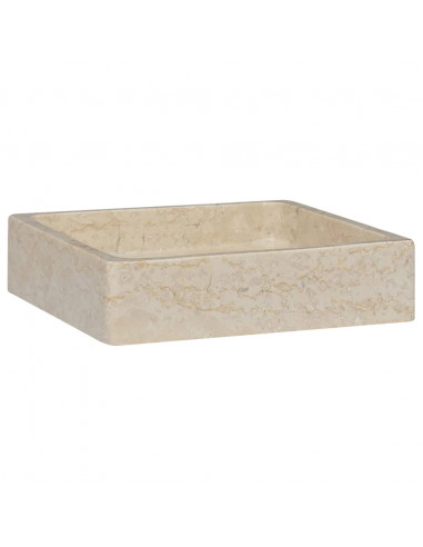 Lavandino Crema 40x40x10 cm in Marmo