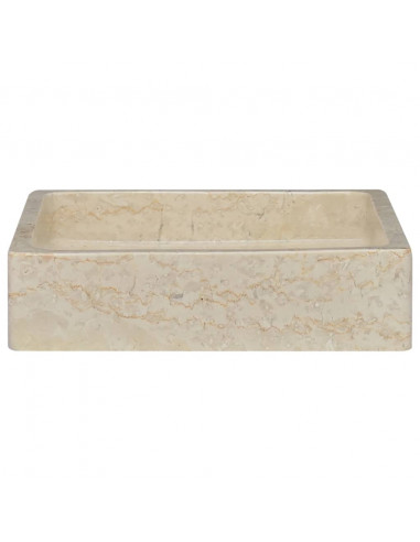 Lavandino Crema 40x40x10 cm in Marmo
