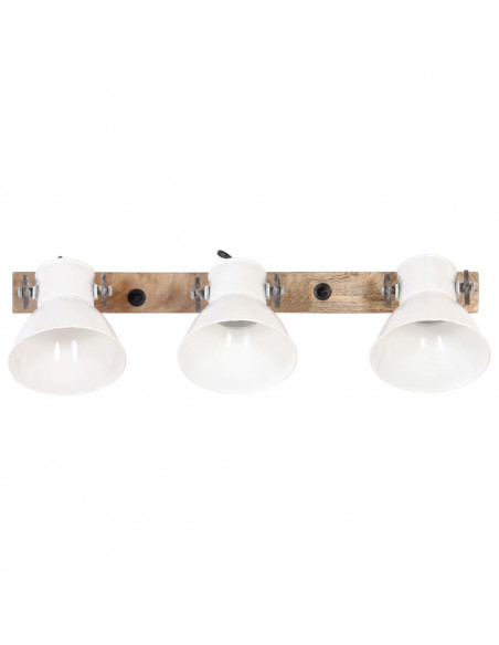 Lampada da Parete in Stile Industriale Bianca 65x25 cm E27