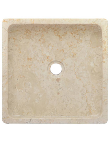 Lavandino Crema 40x40x10 cm in Marmo