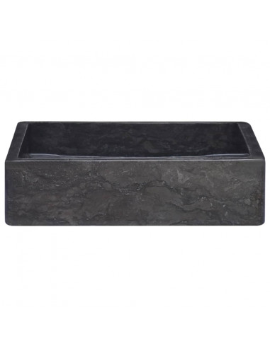 Lavandino Nero 40x40x10 cm in Marmo