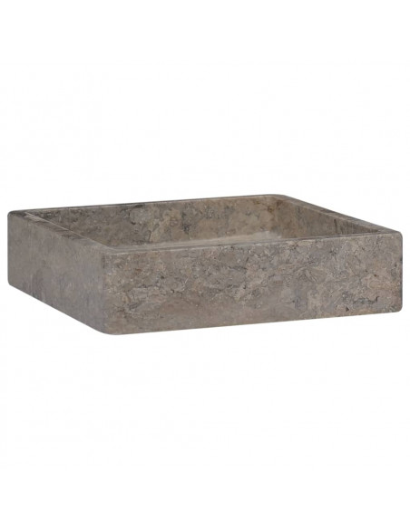 Lavandino Grigio 40x40x10 cm in Marmo