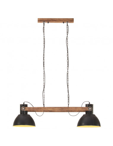 Lampada a Sospensione Industriale 25 W Nera 109 cm E27