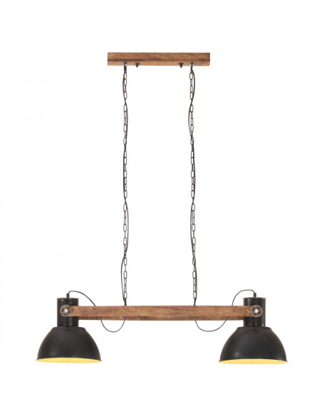 Lampada a Sospensione Industriale 25 W Nera 109 cm E27