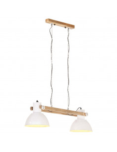 Lampada a Sospensione Industriale 25 W Bianca 109 cm E27 2