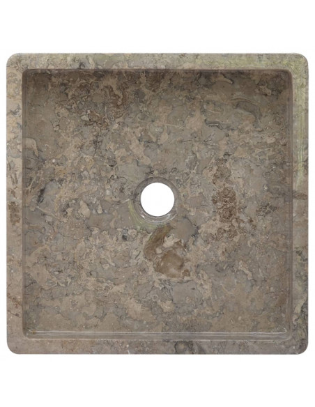 Lavandino Grigio 40x40x10 cm in Marmo