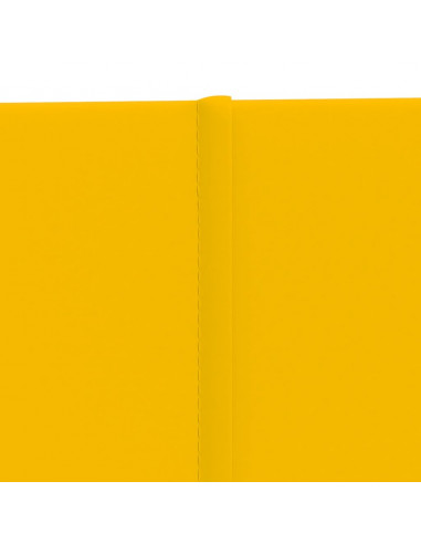 Pannelli Murali 12 pz Gialli 60x30 cm in Velluto 2,16 m²