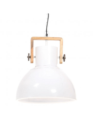 Lampada a Sospensione Industriale 25 W Bianca Rotonda 40 cm E27