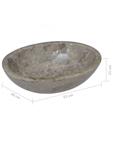 Lavandino Grigio 53x40x15 cm in Marmo