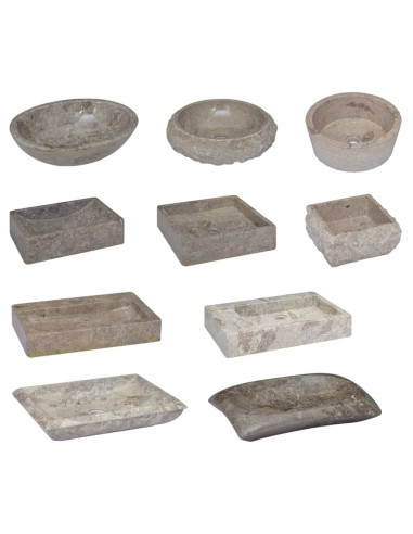 Lavandino Grigio 53x40x15 cm in Marmo