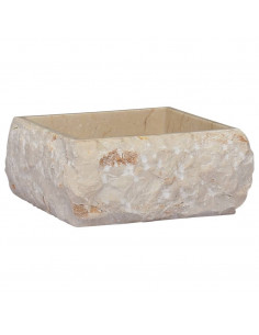 Lavandino Crema 30x30x13 cm in Marmo 2