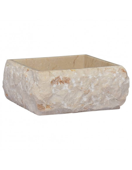 Lavandino Crema 30x30x13 cm in Marmo