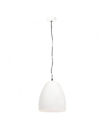 Lampada a Sospensione Industriale 25 W Bianca Rotonda 42 cm E27