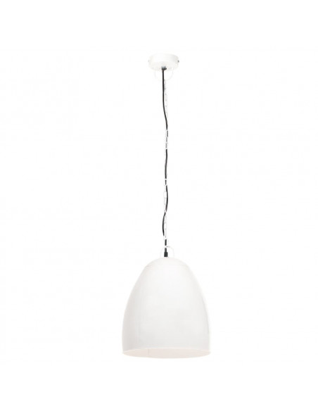 Lampada a Sospensione Industriale 25 W Bianca Rotonda 42 cm E27