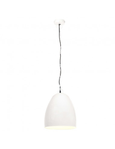 Lampada a Sospensione Industriale 25 W Bianca Rotonda 42 cm E27
