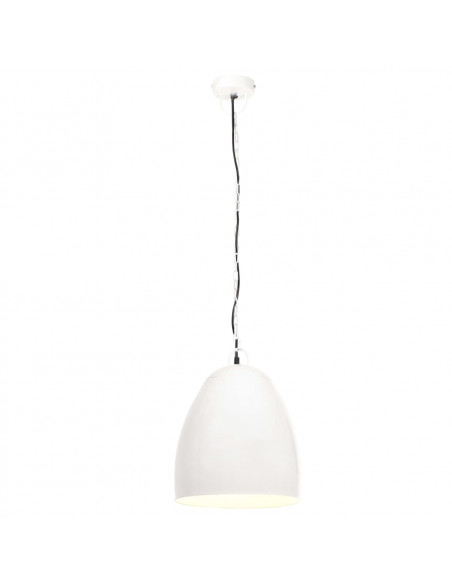 Lampada a Sospensione Industriale 25 W Bianca Rotonda 42 cm E27
