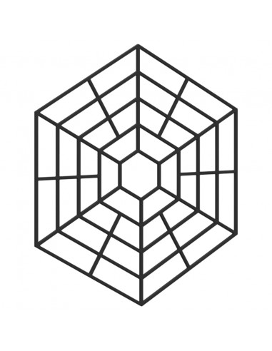 Protezioni per Laghetto 40 pz Nero in Polipropilene