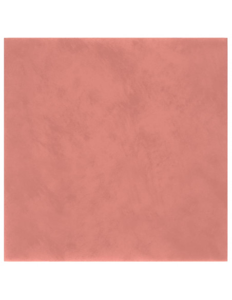 Pannelli Murali 12 pz Rosa 30x30 cm Velluto 1,08 m²