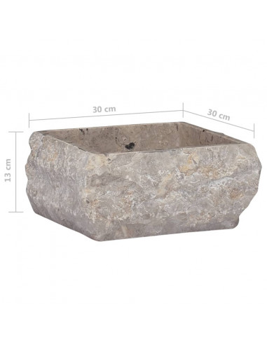 Lavandino Grigio 30x30x13 cm in Marmo