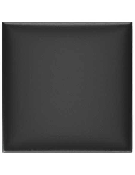 Pannelli Murali 12 pz Neri 30x30 cm Similpelle 1,08 m²