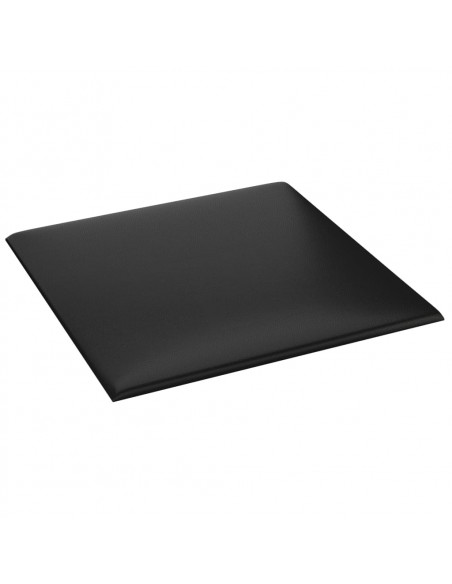Pannelli Murali 12 pz Neri 30x30 cm Similpelle 1,08 m²