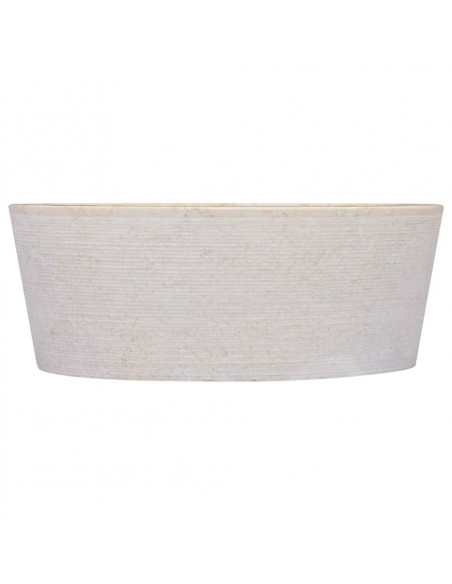 Lavandino Crema Ø40x15 cm in Marmo