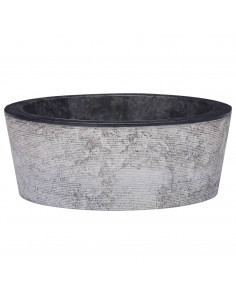 Lavandino Nero Ø40x15 cm in Marmo 2