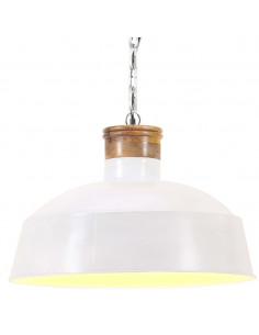 Lampada a Sospensione Industriale 58 cm Bianca E27 2