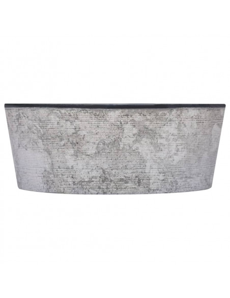 Lavandino Nero Ø40x15 cm in Marmo