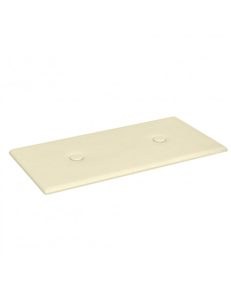 Pannelli Murali 12 pz Crema 30x15 cm in Similpelle 0,54 m²