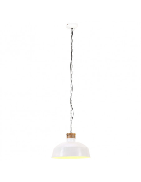 Lampada a Sospensione Industriale 58 cm Bianca E27