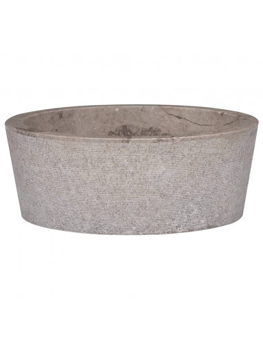 Lavandino Grigio Ø40x15 cm in Marmo
