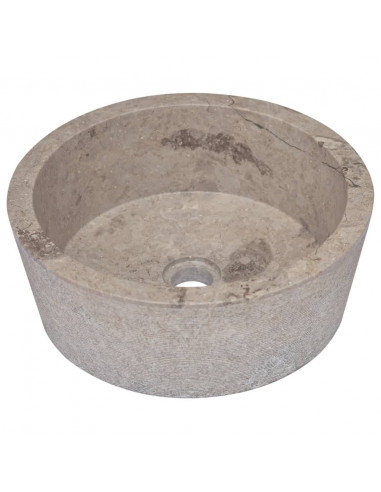 Lavandino Grigio Ø40x15 cm in Marmo