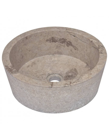 Lavandino Grigio Ø40x15 cm in Marmo
