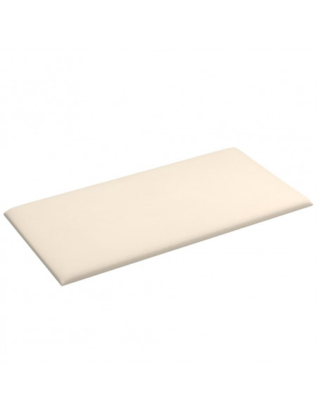 Pannelli Murali 12 pz Crema 60x30 cm Velluto 2,16 m²