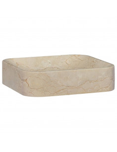 Lavandino Crema 40x40x10 cm in Marmo 2