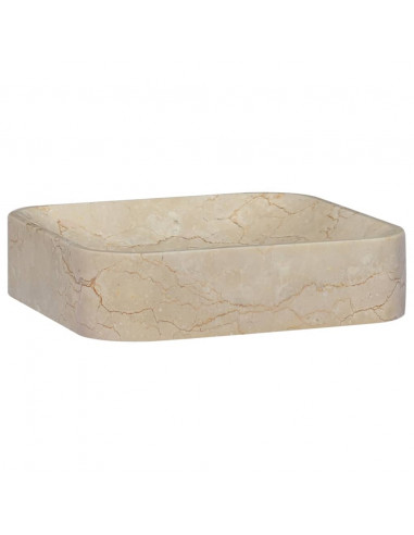 Lavandino Crema 40x40x10 cm in Marmo