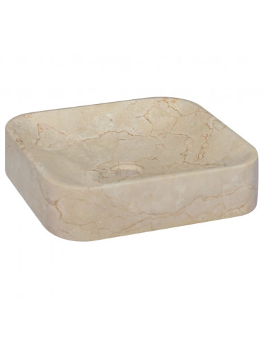 Lavandino Crema 40x40x10 cm in Marmo