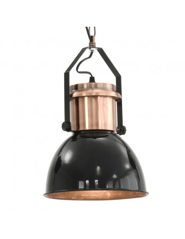 Lampade da Soffitto 2 pz Nero Tondo E27