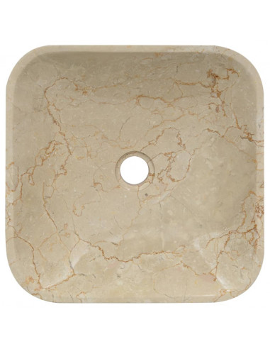 Lavandino Crema 40x40x10 cm in Marmo