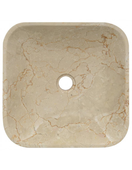 Lavandino Crema 40x40x10 cm in Marmo