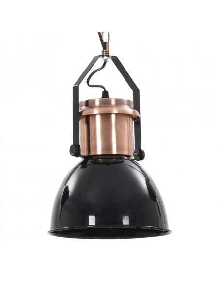 Lampade da Soffitto 2 pz Nero Tondo E27